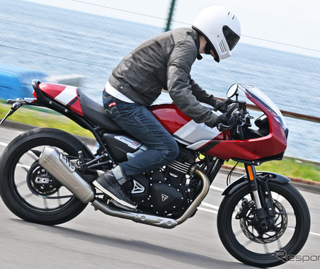 普通二輪免許で乗れる＆80万円台で買えるトライアンフ！  ネオレトロなカフェレーサー『スラクストン400』 画像