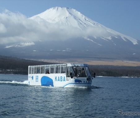 水陸両用バス「山中湖のカバ」、夏休み限定「夕涼み便」運航…8月8日から 画像
