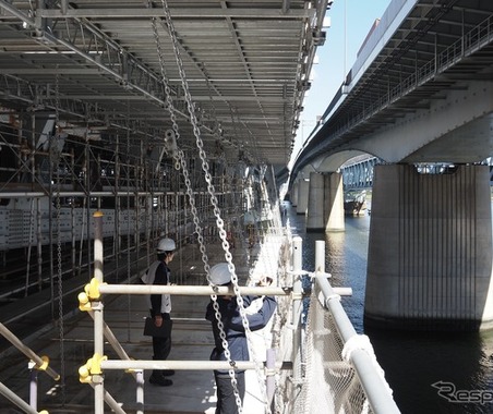 知ってましたか？　首都高・荒川湾岸橋　100年先への「大規模」修繕---工費110億円、工期7年半［現場見学］ 画像
