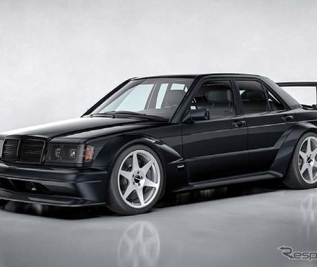 メルセデスベンツ『190E エボ2』再現のレストモッド『HWA EVO』にビーウィズ製オーディオ搭載へ 画像