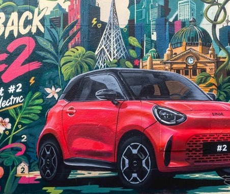 スマート #2、6都市のストリートアートで予告…超小型EV『フォーツー』復活へ 画像
