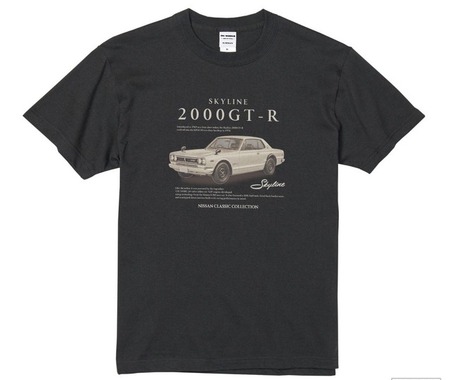 名車「日産スカイライン 2000GT-R」、デザインTシャツ予約開始…CAMSHOP.JP 画像