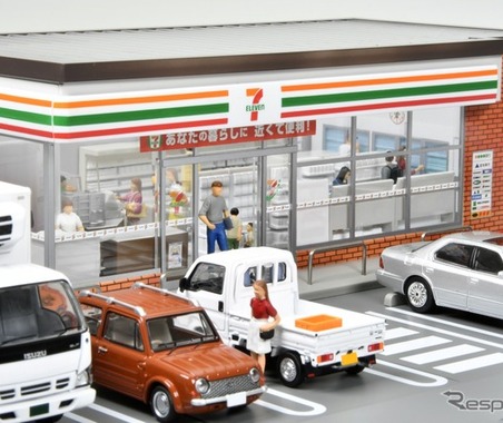 「からあげ棒」まで1/64に…セブン-イレブンの情景模型　トミーテックが2027年2月発売 画像