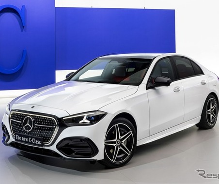メルセデスベンツ『Cクラス』に改良新型、表情一新…EV登場に合わせて欧州で大幅改良 画像