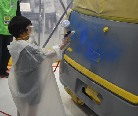 実車の塗装や重機の整備体験に子供たちも大興奮！「ジュニアメカニック2026 in 東北」が夢メッセみやぎで開幕 画像