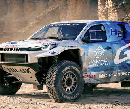 水素xオプカンでダカールに挑む！ トーヨータイヤが『DKR GR FC Hilux』に「OPEN COUNTRY」を供給 画像