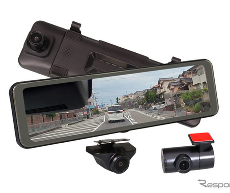 MAXWIN、軽自動車向け10.88インチミラー型ドラレコ発売 画像