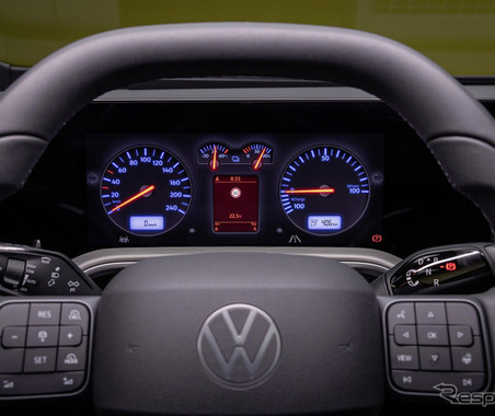 レトロ表示めっちゃ刺さる…電動版VW『ティグアン』発表にSNSで反響！ 最大の注目はインテリア 画像