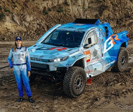 トヨタGAZOOレーシング、2027年ダカールラリーに燃料電池車『DKR GR FCハイラックス』で参戦！ 走行テスト開始 画像