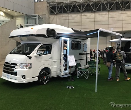 標準装備の内容に注目、ハイエースベースのRVトラスト BoleroV-max…ジャパンキャンピングカーショー2018 画像