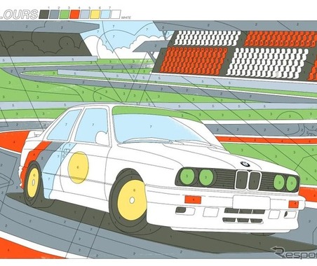 BMW　ぬり絵とペーパークラフト配信 … 自宅で過ごすために 画像