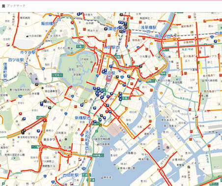 地図検索サイト MapFan、有料会員向けにVICS渋滞情報などの提供を開始 画像