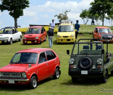 サブロク軽など、懐かしのスモールカーが大集合…昭和平成軽自動車展示会 画像