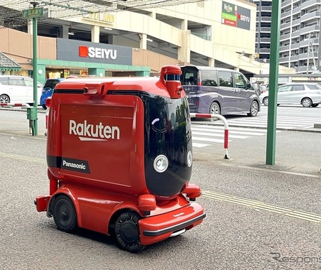 注文から30分以内で配達、自動走行ロボットが商品を輸送 画像