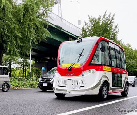 ハンドルのない自動運転バス「Nanamobi」、名古屋都心にて走行実験中 画像