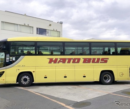 バイオ燃料使用の大型バス運行開始…はとバス 画像
