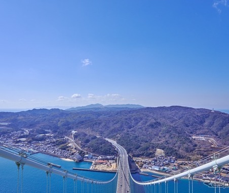 明石海峡大橋300mに登る、海面上1kmを歩く…インフラツアー 画像