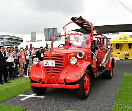 レストア完了！ 国産消防ポンプ自動車第1号…東京国際消防防災展2023 画像