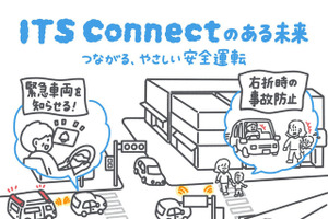 ITS Connect、子育て応援フェスタに初出展…運転時の死角解消技術を体験可能 画像