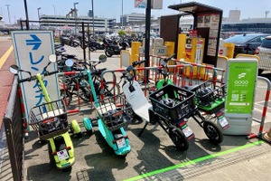 EVバイクシェアサービスの実証実験、大阪国際空港で開始…16歳以上は免許証不要 画像