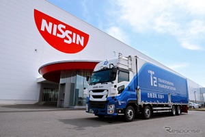 「カップヌードル」を自動運転トラックで輸送、日清食品とT2が実証実験へ 画像