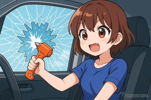 逃げろ!! そのとき使う「緊急脱出用ハンマー」とは? どう使う? 画像
