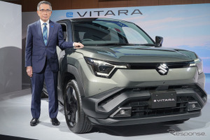 スズキ初のEV発表、鈴木社長「適正価格でEVの良さを理解してもらう販促活動を」［新聞ウォッチ］ 画像
