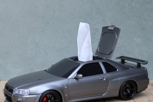 R34スカイラインGT-R型ウェットティッシュケース、新色ガンメタリックシルバー発売 画像