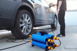 「水シミZERO」の純水洗車の利便性向上、交換用フィルタータンク発売…サンコー 画像
