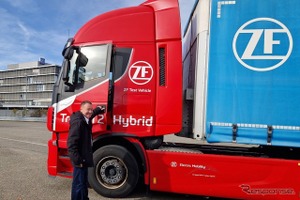 ZF、大型トラック用PHEVの実証試験を実施…最大73%のCO2削減へ 画像