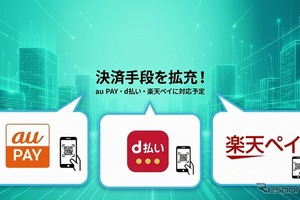 スマート駐車場「電脳パーク」、au PAY・d払い・楽天ペイを決済手段に追加へ 画像