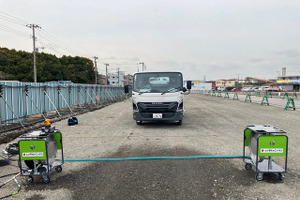 建設現場のタイヤ洗浄を自動化、レンタルのニッケンが「スマートウォッシュゲート」開発 画像