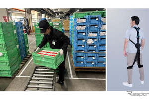 「マッスルスーツ」で作業負担を軽減、ヤマハ発動機が物流倉庫に導入 画像