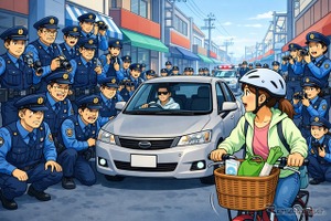 自転車の横を無理に抜けば、7000円と違反点数2点…4月1日から新ルール 画像