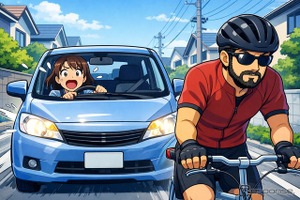 知っておこう！ 自転車追い抜きルール改正、距離と減速が義務化…道交法第18条第3項 画像