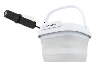 電源・水道不要でどこでも洗車！ 折りたたみバケツ一体型「モバイルシャワー」が進化 画像