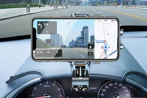 アームとヘッドが360度回転、取り付け場所を選ばない「クリップ式車載スマートフォンホルダー」発売 画像