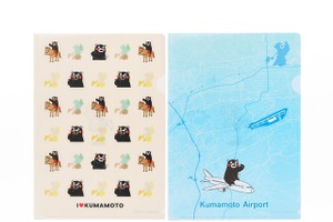 くまモン×地図デザイン、ゼンリンがクリアファイル・ノート・折りたたみ傘を新発売 画像