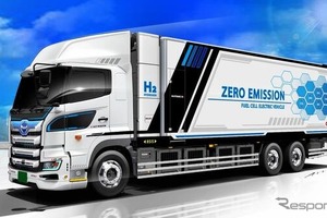 日野自動車、国内初の燃料電池大型トラック「プロフィア Z FCV」など4台展示へ…ジャパントラックショー2026 画像