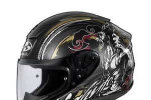 “和の守護者”がモチーフ、定番・軽量フルフェイス「AEROBLADE-6」に新グラフィック登場…オージーケーカブト 画像