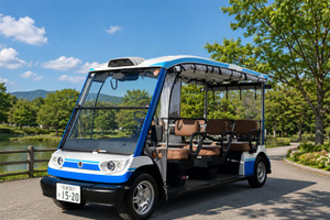 グリーンスローモビリティで「花の街」を巡る…ヤマハ発動機が北海道・恵庭市の実証運行に協力 画像