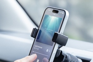 重力式車載スマホホルダー、置くだけで固定できる…サンワサプライが発売 画像