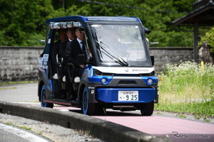 ブリヂストンの空気不要タイヤ「AirFree」…全国初の社会実装へ、東近江市の自動運転車両に採用 画像