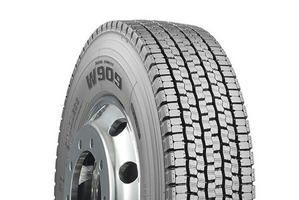 ブリヂストン、トラック・バス用スタッドレス「W909」を9月発売…氷上性能維持しつつ摩耗ライフ最大20%向上 画像