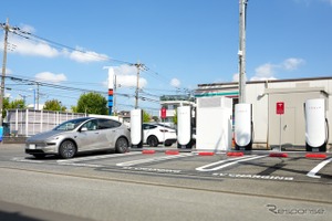 テスラ急速充電「スーパーチャージャー」、国内150箇所目がオープン…全国744基に 画像