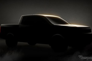 ホンダのピックアップトラック「リッジライン」新型を予告…より無骨なデザインに 画像