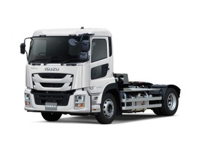 いすゞ・大型トラック『ギガ トラクタ』、車両運搬用ショートキャブ追加…大型EV・SUV輸送に対応 画像