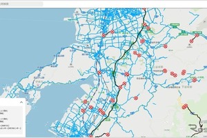 ゼンリンデータコム、熊本地震被災地の「通行実績情報マップ」を無料公開…ホンダのカープローブデータ活用 画像