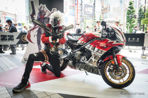 カッコよすぎ！　ヒーローと特別仕様車が秋葉原に降臨…ゼンゼロ・コラボ仕様　ヤマハ「XSR900 GP」に熱視線 画像