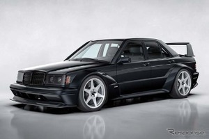 メルセデスベンツ『190E エボ2』再現のレストモッド『HWA EVO』にビーウィズ製オーディオ搭載へ 画像